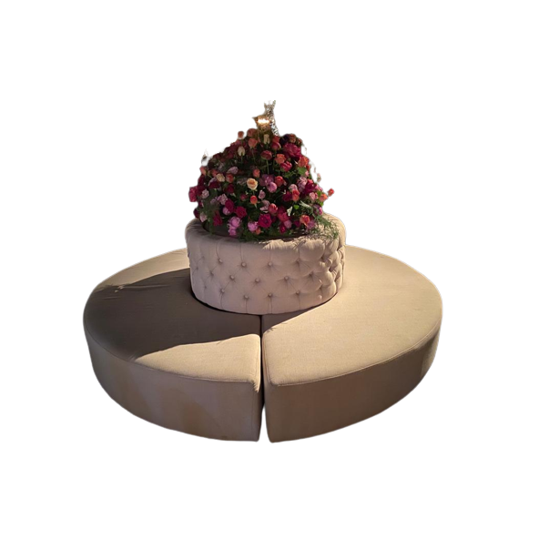 assise ciculaire (déco florale au centre à prévoir)