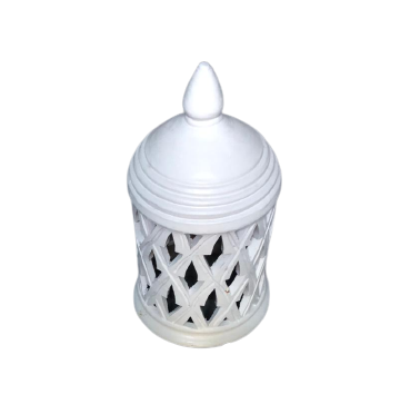 LANTERNE TERRE CUITE BLANCHE PM